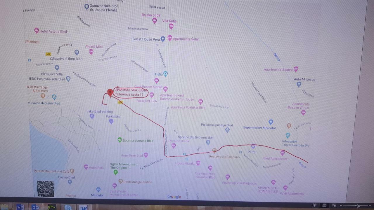 Vila Julija Bled Exteriör bild